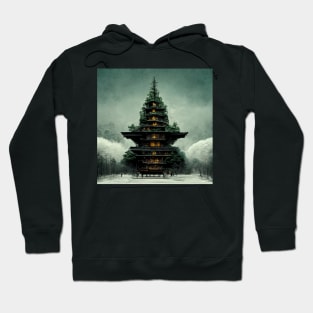 Mountain Pagoda - Fantasy Scapes Hoodie